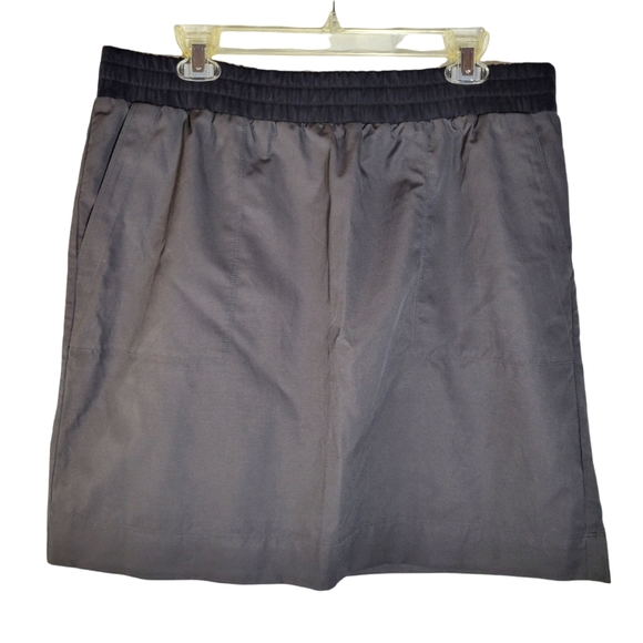 Gap gray metallic mini skirt with pockets Size L - Picture 1 of 9